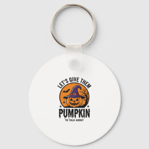 Halloween-Kürbis-Lustiger Hexenhut Gruselig Retro_ Schlüsselanhänger