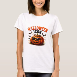 👑 Halloween-Kürbis Lustiger Spruch 🎃 T-Shirt