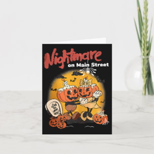 Halloween-Kürbis Mainstreet Vintage auf dem Kopf N Karte