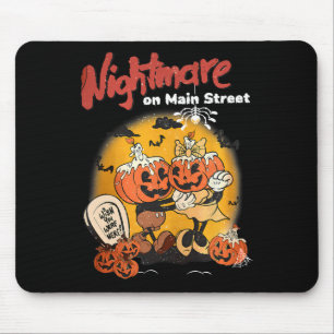 Halloween-Kürbis Mainstreet Vintage auf dem Kopf N Mousepad