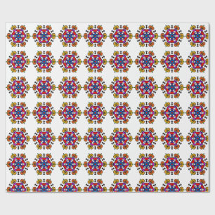 Halloween-Kürbis-Mandala Geschenkpapier