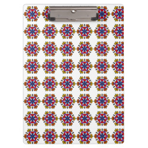 Halloween-Kürbis-Mandala Klemmbrett