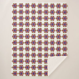 Halloween-Kürbis-Mandala Sherpadecke