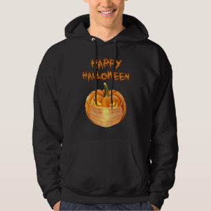 Halloween-Kürbis mit Gesichtsmaske Lustiger Jack O Hoodie