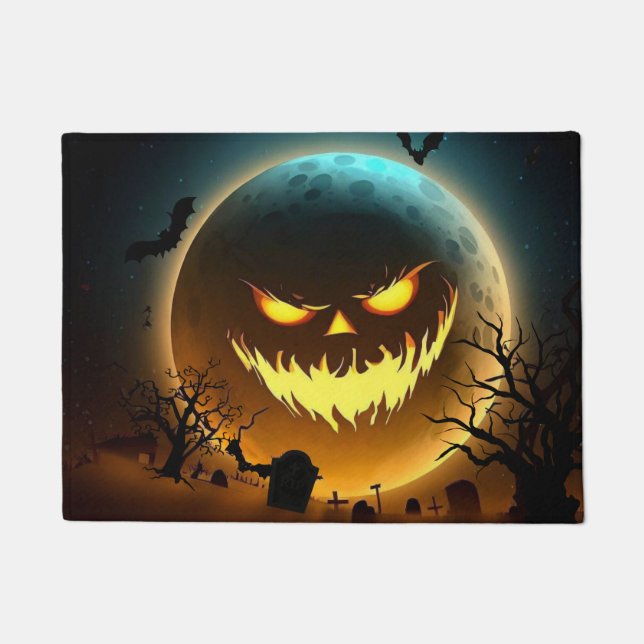 Halloween/Kürbis/Mond/Fall Fußmatte (Vorderseite)
