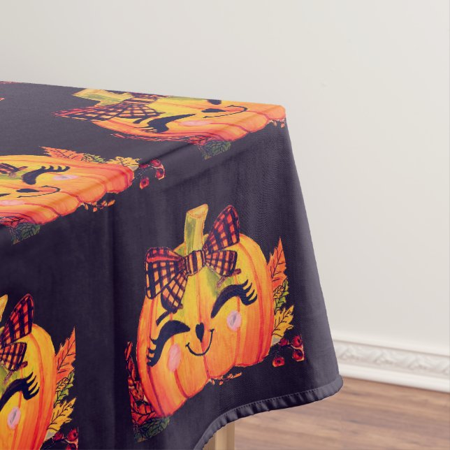 HALLOWEEN-KÜRBIS MS. HÜBSCH   TISCHDECKE (Beispiel)