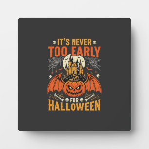 Halloween-Kürbis Nie Zu Früh Schloss Grafik_1 Fotoplatte