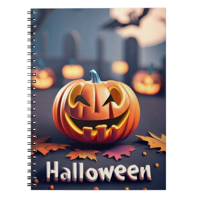 Halloween-Kürbis Notizblock (Vorderseite)