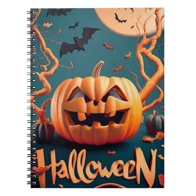 Halloween-Kürbis Notizblock (Vorderseite)