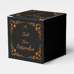 Halloween-Kürbis Orange Personalisiert Geschenkschachtel