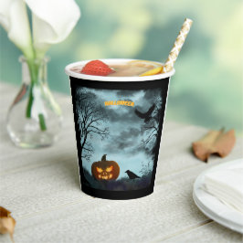 Halloween-Kürbis Pappbecher