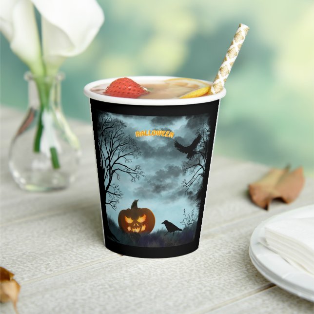 Halloween-Kürbis Pappbecher (In Situ)