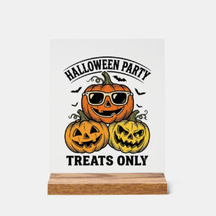 Halloween-Kürbis-Party Vintage Jack O Lantern-Shi Acrylschild
