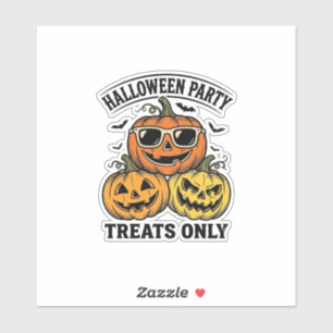 Halloween-Kürbis-Party Vintage-Jack-O-Lantern-Shi Aufkleber