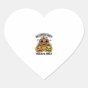 Halloween-Kürbis-Party Vintage-Jack-O-Lantern-Shi Herz-Aufkleber
