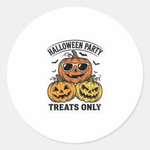 Halloween-Kürbis-Party Vintage Jack O Lantern-Shi Runder Aufkleber