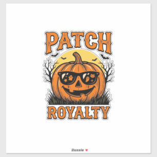 Halloween-Kürbis-Patch Vintage-Jack-O-Lantern-Shi Aufkleber