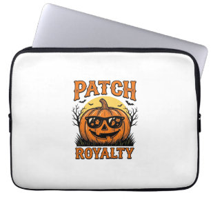 Halloween-Kürbis-Patch Vintage-Jack-O-Lantern-Shi Laptopschutzhülle