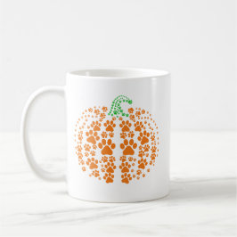 Halloween-Kürbis-Pfoten-Tasse Kaffeetasse