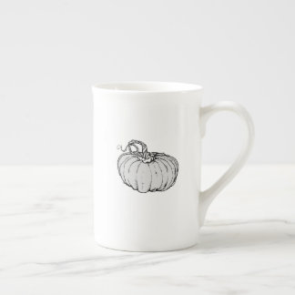 Halloween-Kürbis - Porzellanbecher Prozellantasse