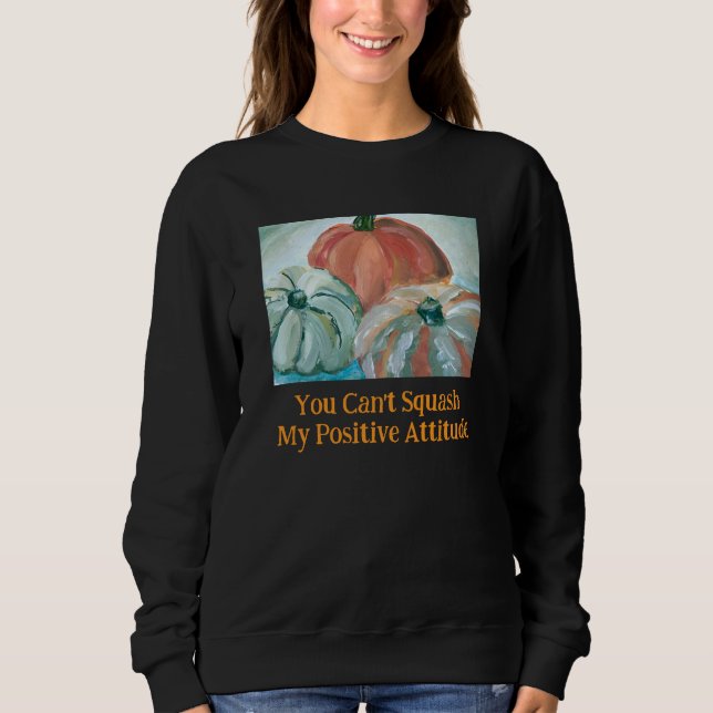 Halloween-Kürbis-Positivitäts-Sweatshirt  Sweatshirt (Vorderseite)