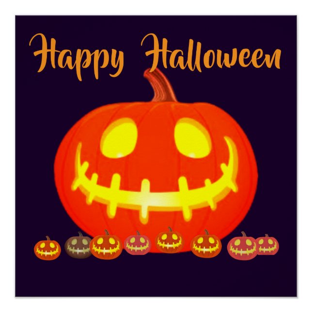 HALLOWEEN-KÜRBIS POSTER (Vorderseite)