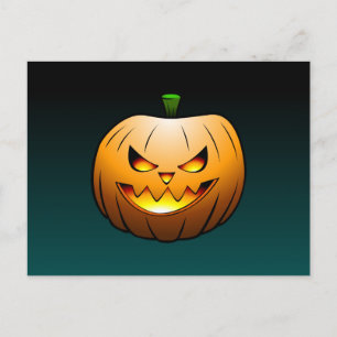 Halloween-Kürbis-Postkarte Feiertagspostkarte