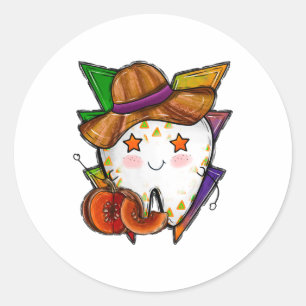 Halloween-Kürbis Runder Aufkleber