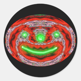 Halloween-Kürbis Runder Aufkleber