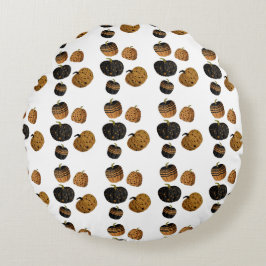 Halloween-Kürbis Rundes Kissen