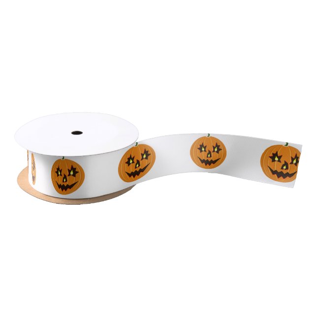 Halloween-Kürbis Satinband (Spule)