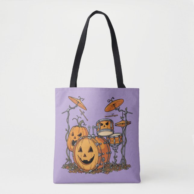 Halloween-Kürbis-Schlagzeug-Set (Vorderseite)