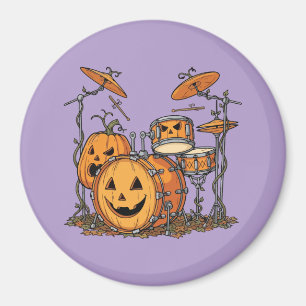 Halloween-Kürbis-Schlagzeug-Set Magnet