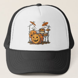 Halloween-Kürbis-Schlagzeug-Set Truckerkappe
