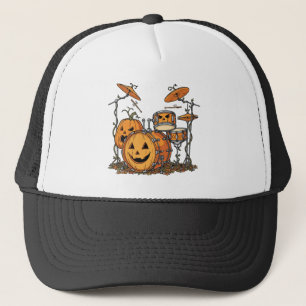 Halloween-Kürbis-Schlagzeug-Set Truckerkappe