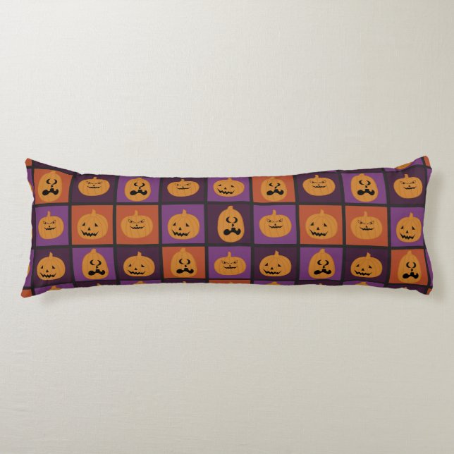Halloween-Kürbis Seitenschläferkissen (Vorderseite)