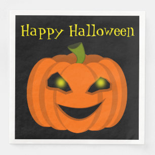 Halloween-Kürbis Serviette