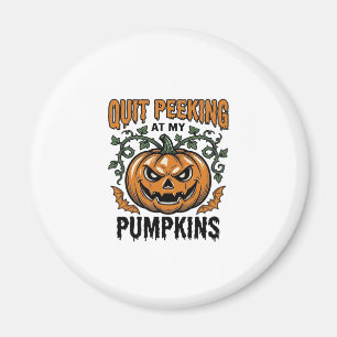 Halloween-Kürbis-Shirt Vintage-Gravur-Witz_1 Magnet