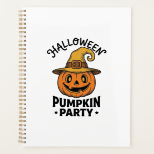 Halloween-Kürbis-Shirt Vintage-Hexenhut Spaß_1 Planer
