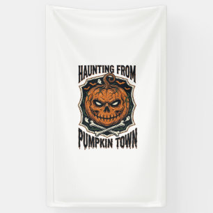 Halloween-Kürbis-Shirt Vintage Jack O Lantern Tow Banner