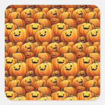 Halloween-Kürbis-Sticker