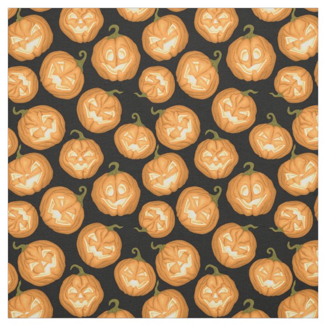 Halloween-Kürbis Stoff (Muster)