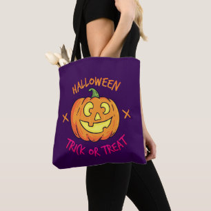 Halloween-Kürbis-Süßes-oder-Saures-Etikett