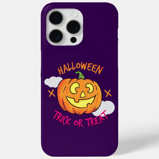 Halloween-Kürbis-Süßes-oder-Saures-Etikett Case-Mate iPhone Hülle (Rückseite)