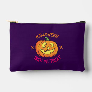Halloween-Kürbis-Süßes-oder-Saures-Etikett Zubehörtasche