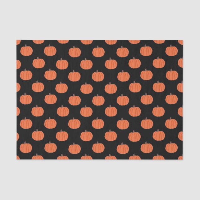 Halloween Kürbis Taschentuch Seidenpapier (Vorderseite)