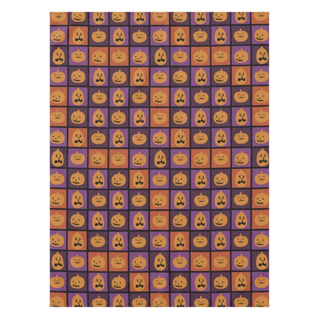 Halloween-Kürbis Tischdecke (Vorderseite)