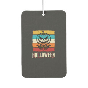 Halloween-Kürbis-Totenkopf Retro Vintage Autolufterfrischer