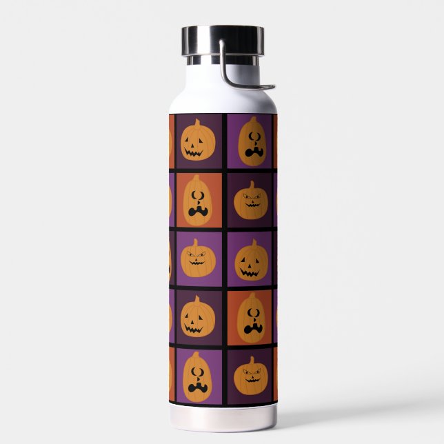 Halloween-Kürbis Trinkflasche (Links)