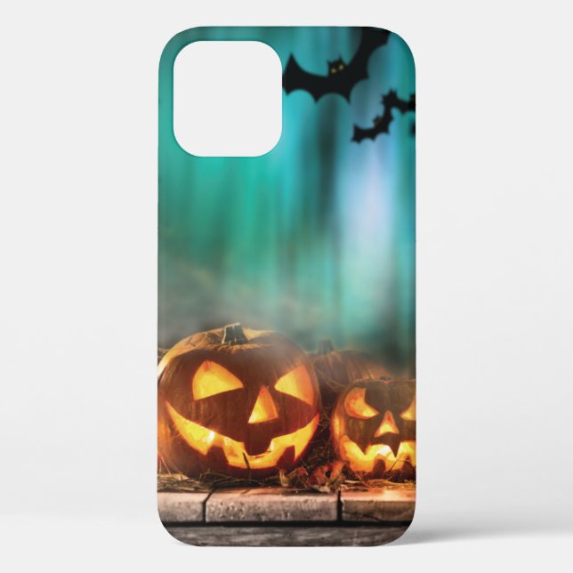 Halloween Kürbis und Fledermäuse Case-Mate iPhone Hülle (Rückseite)